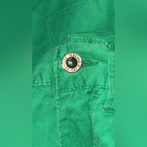 VINTAGE VERSACE - FREE BLAZER INCLUDED - LIME GREEN HIGH WAISTED JEAN - Picture 7 of 9